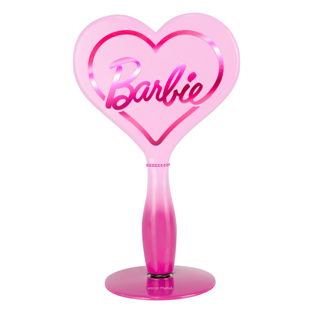 Impressions Vanity Barbie LED Handheld Makeup Mirror with Standing Base