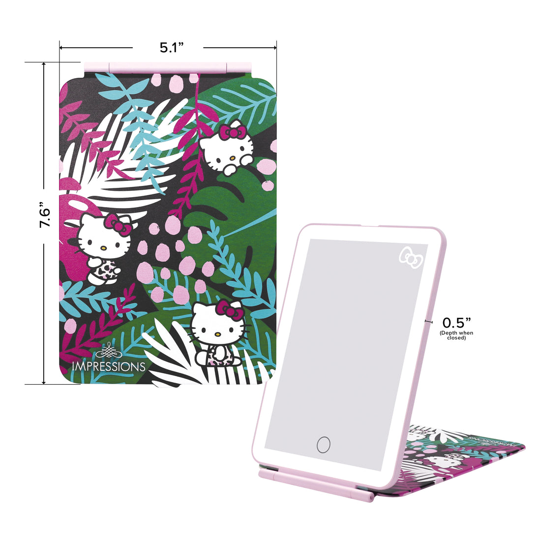 Impressions Vanity Hello Kitty (Animal) Touch Pad Mini Tri-Tone LED Makeup Mirror 4.7 star rating