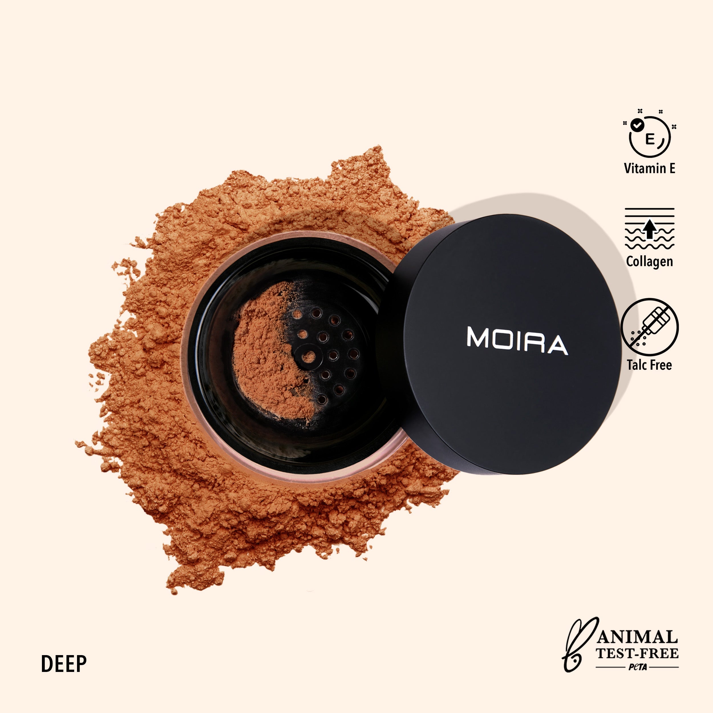 Moira Loose Setting Powder - Deep