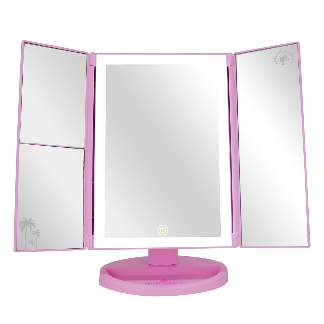 Impressions Vanity Barbie™ Trifold LED Tri-Tone Makeup Mirror with Magnification