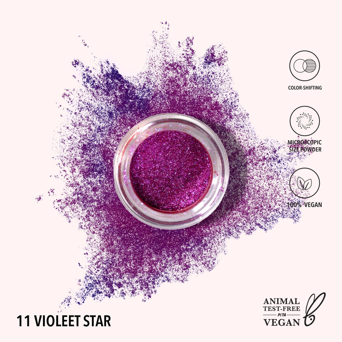 Moira Starstruck Chrome Loose Powder (011, Violet Star)