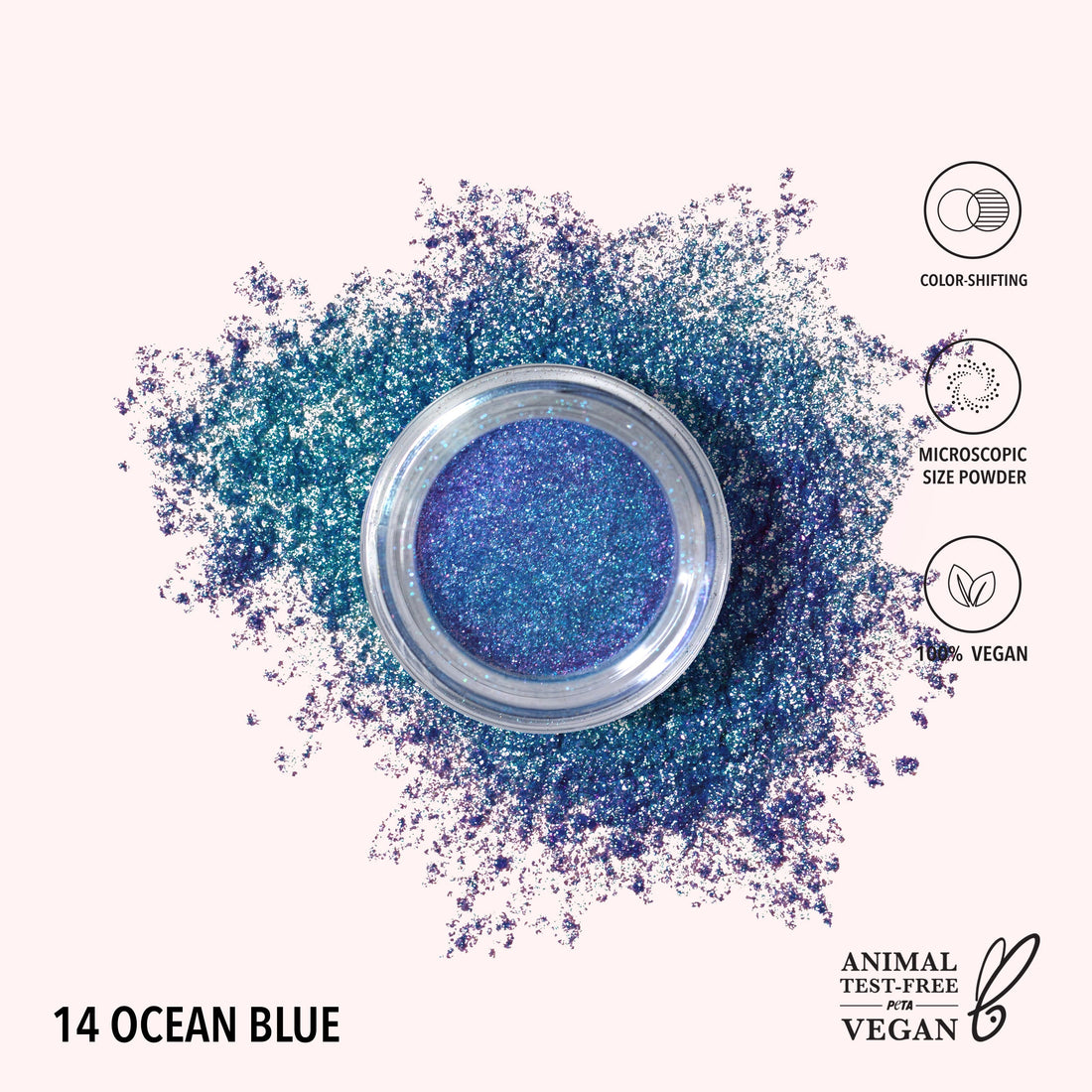 Moira Starstruck Chrome Loose Powder (014, Ocean Blue)