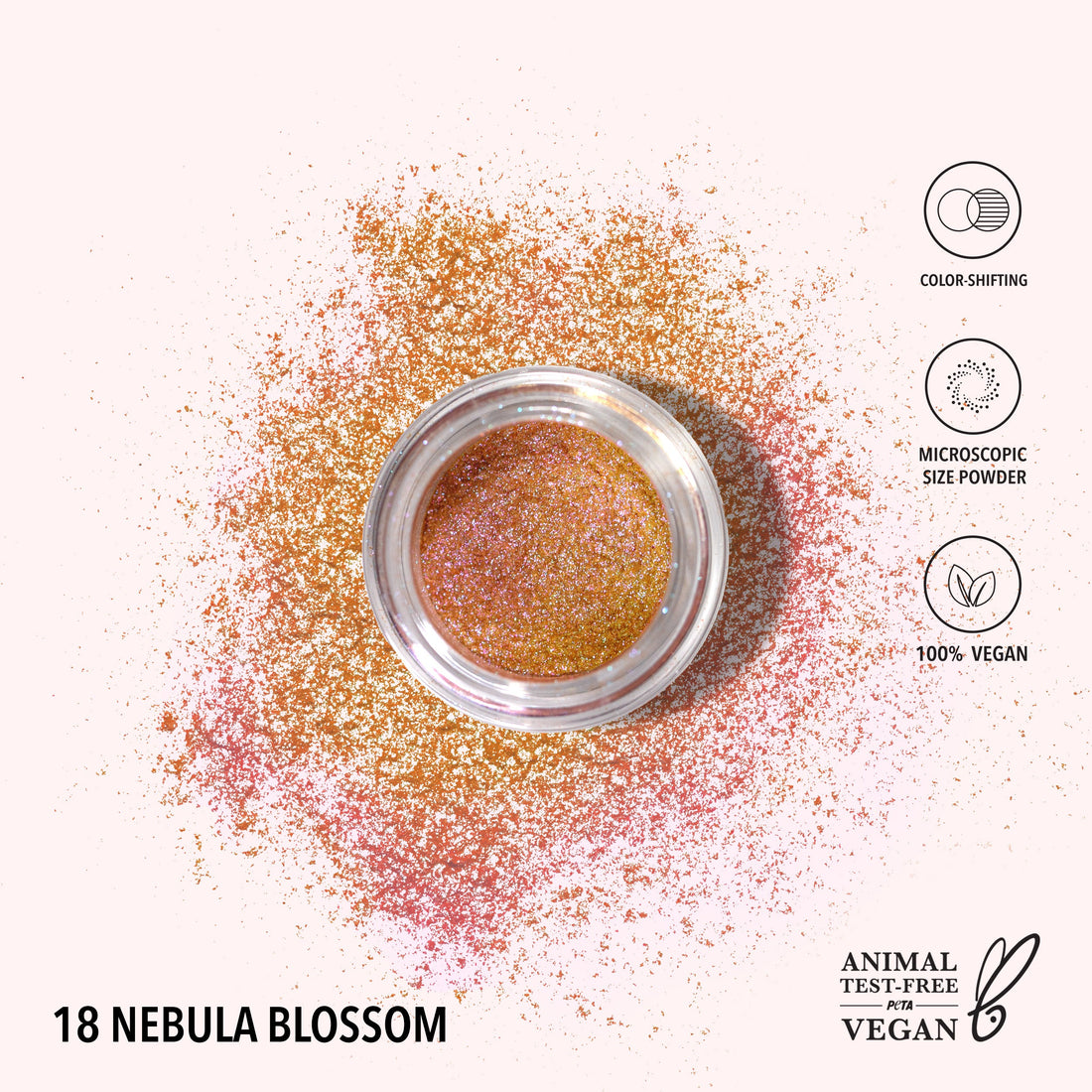 Moira Starstruck Chrome Loose Powder (018, Nebula Blossom)