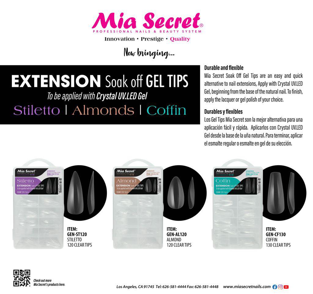 Mia Secret Extension Soak Off Gel Tips