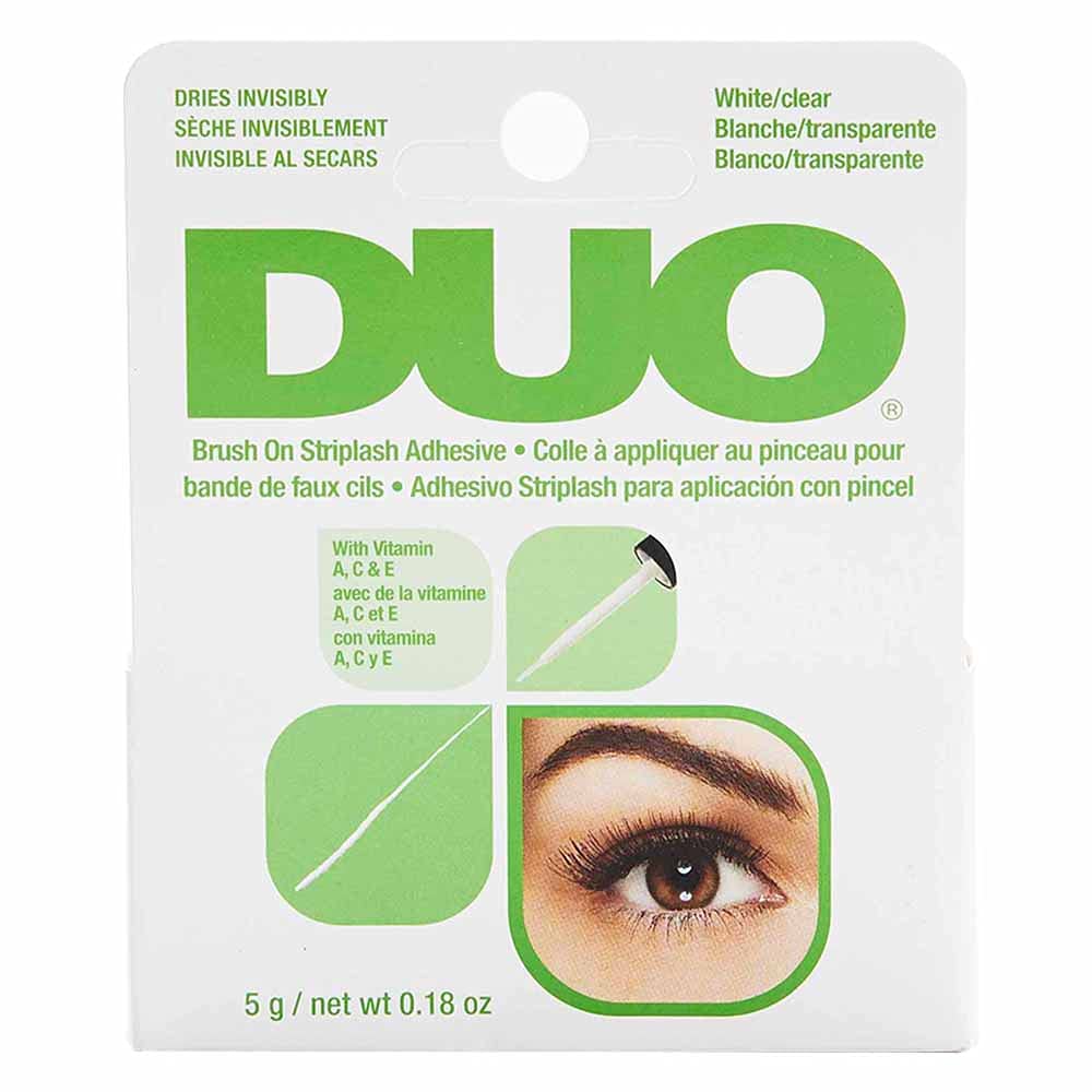 DUO Brush-On Lash Adhesive with Vitamins A, C &amp; E, Clear, 0.18 oz, 1-Pack