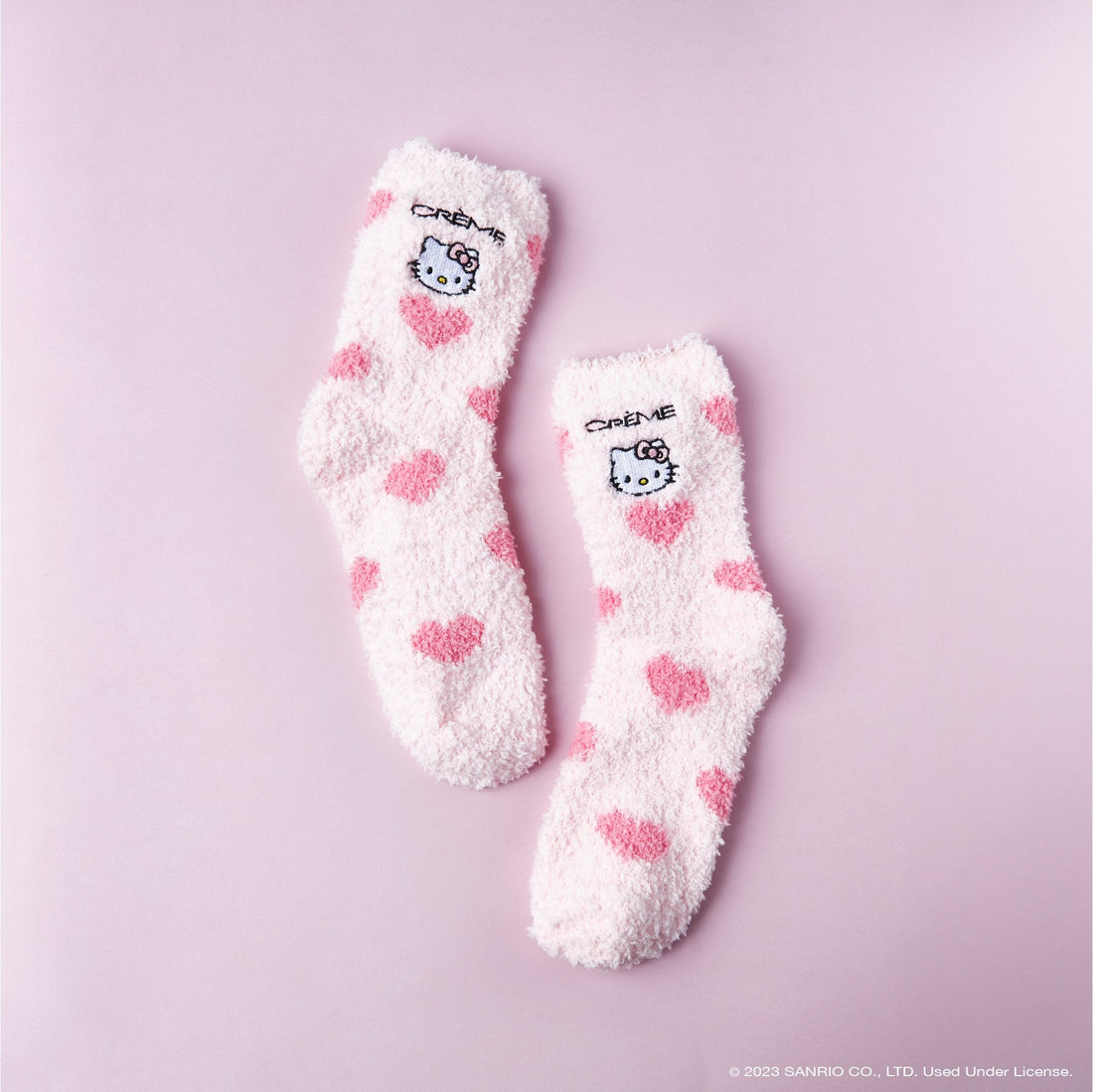 The Crème Shop x Hello Kitty Sole Soft! Infused Cozy Socks - Sweetheart