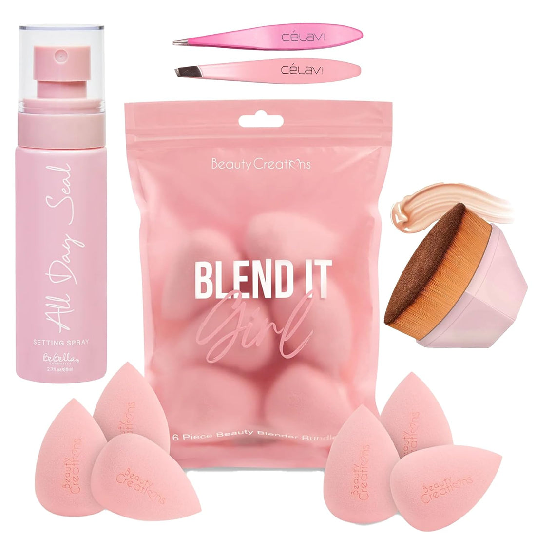 Pretty In Pink Makeup Application Tool Set