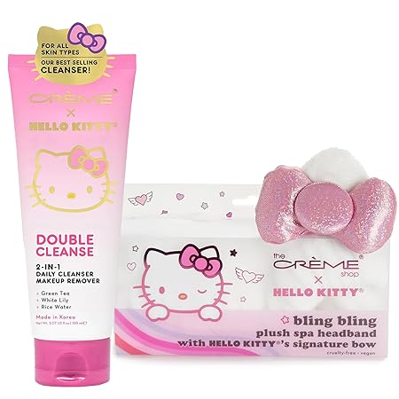 Hello Kitty Double Cleanse 2 in 1 Daily Cleanser &amp; Hello Kitty Spa Headband