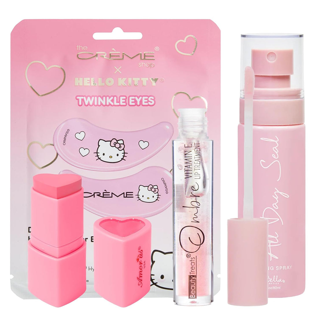 Hello Kitty Pink Beauty Bundle Eyes Face Lips