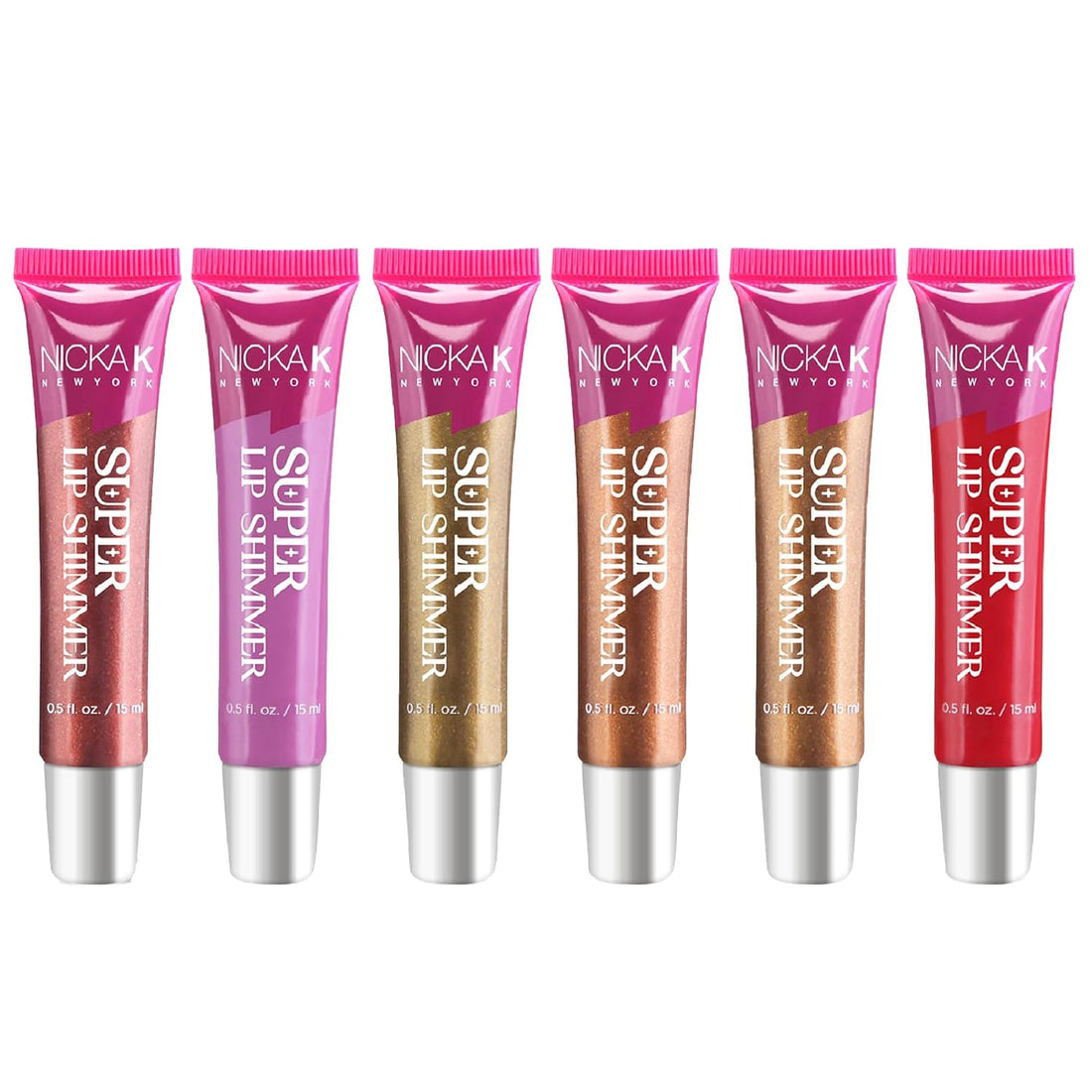 Nicka K New York Super Lip Shimmer Set of 6