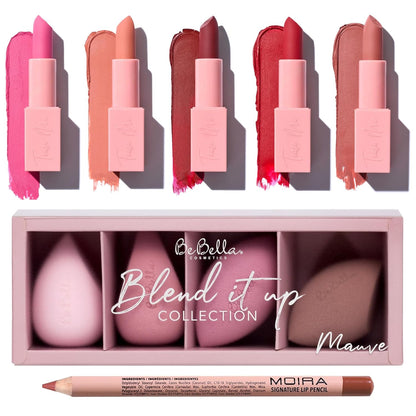 Be Bella Blend It Up Mauve Collection, Beauty Creations Tease Me Lipsticks &amp; Moira Signature Lip Pencil