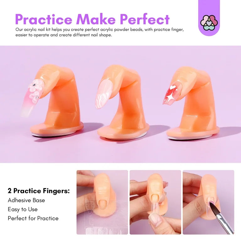Adoro Practice Fingers w/nail 12pcs