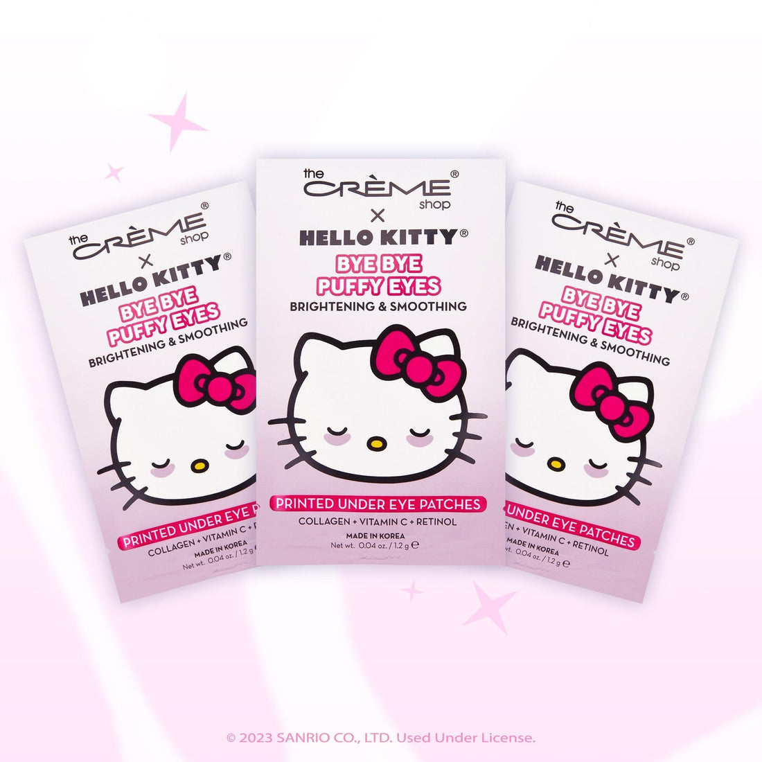 The Crème Shop x Hello Kitty Hello Kitty Fiber Printed Under Eye Patches (Set of 3)