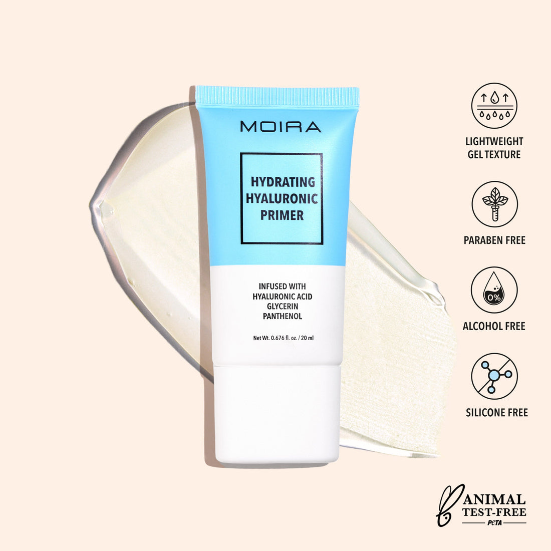 Moira Hydrating Hyaluronic Primer