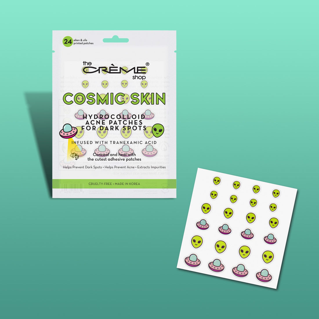The Crème Shop Cosmic Skin - Hydrocolloid Acne Patches | Infused with Tranexamic Acid