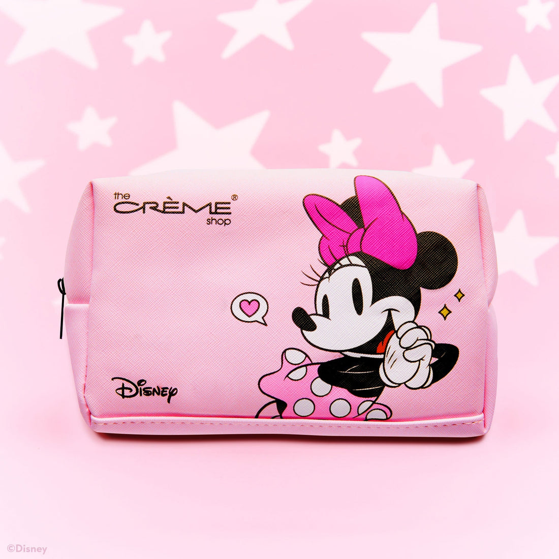 The Crème Shop x Mickey &amp; Minnie Mouse Travel Pouch (Pink)