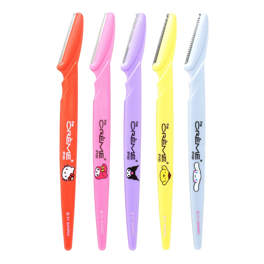 The Crème Shop Friends Over Fuzz! Perfect Arch Shaping Dermaplane Razors (Set of 5)