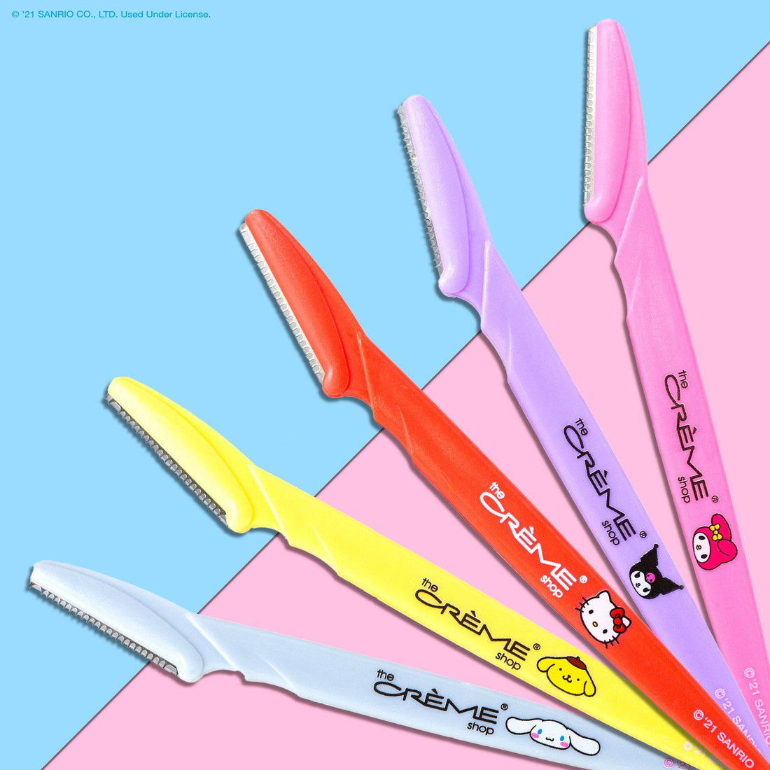 The Crème Shop Friends Over Fuzz! Perfect Arch Shaping Dermaplane Razors (Set of 5)