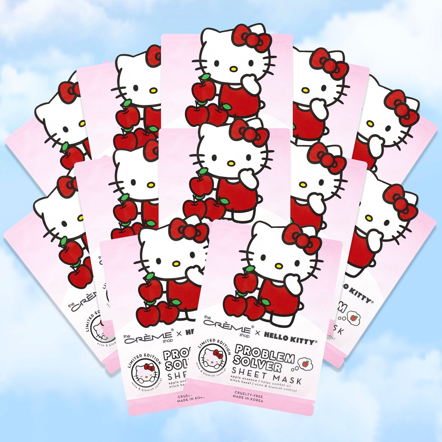 Hello Kitty Problem Solver Sheet Mask (Set of 12)