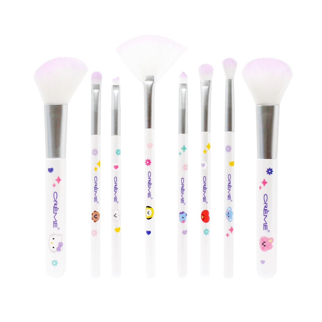The Crème Shop x Hello Kitty &amp; BT21 Dreamy Essentials Makeup Brush Collection (Set of 8)