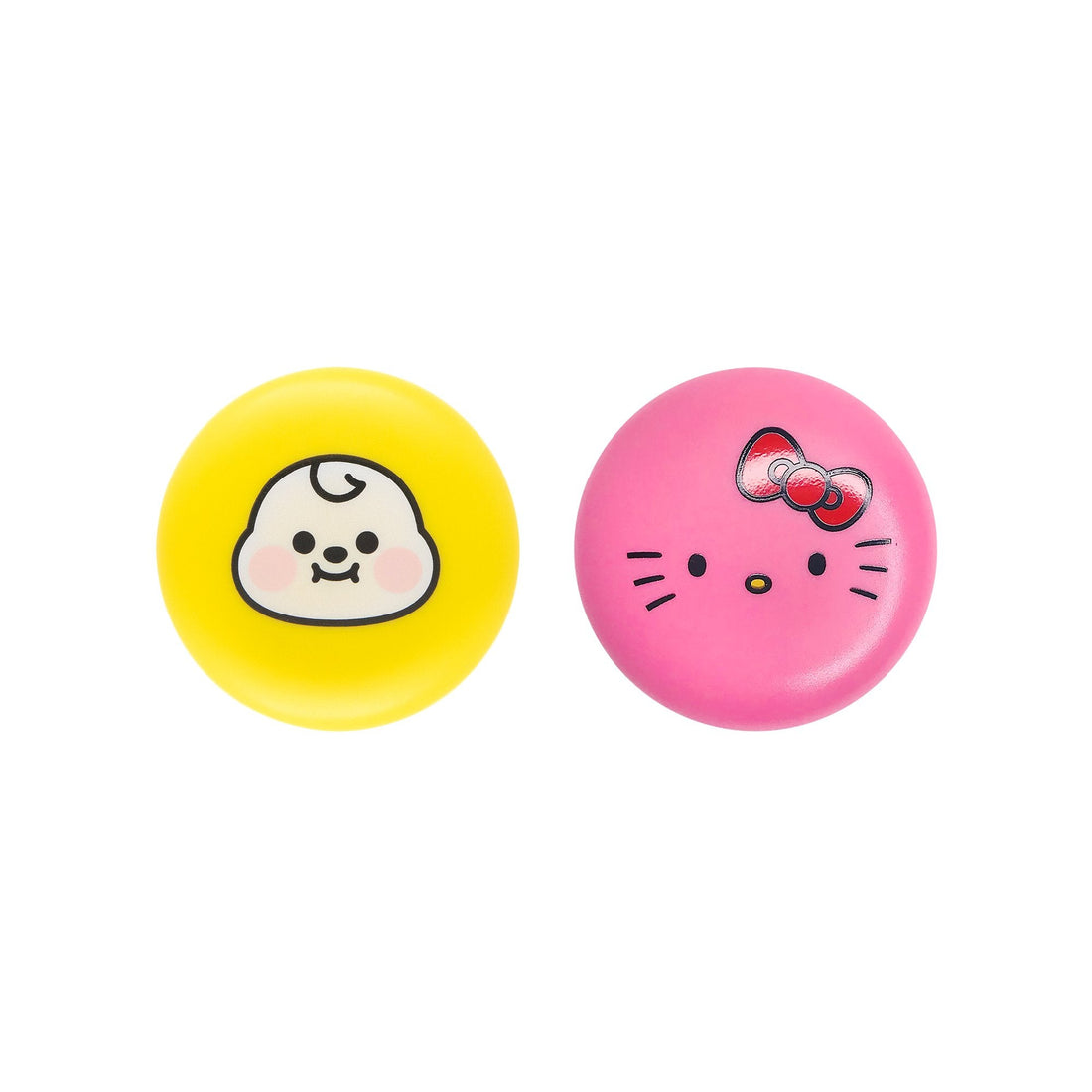 Hello Kitty &amp; BT21 CHIMMY Moisturizing Macaron Lip Balm Duo