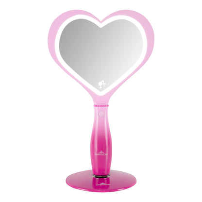 Impressions Vanity Barbie LED Handheld Makeup Mirror with Standing Base