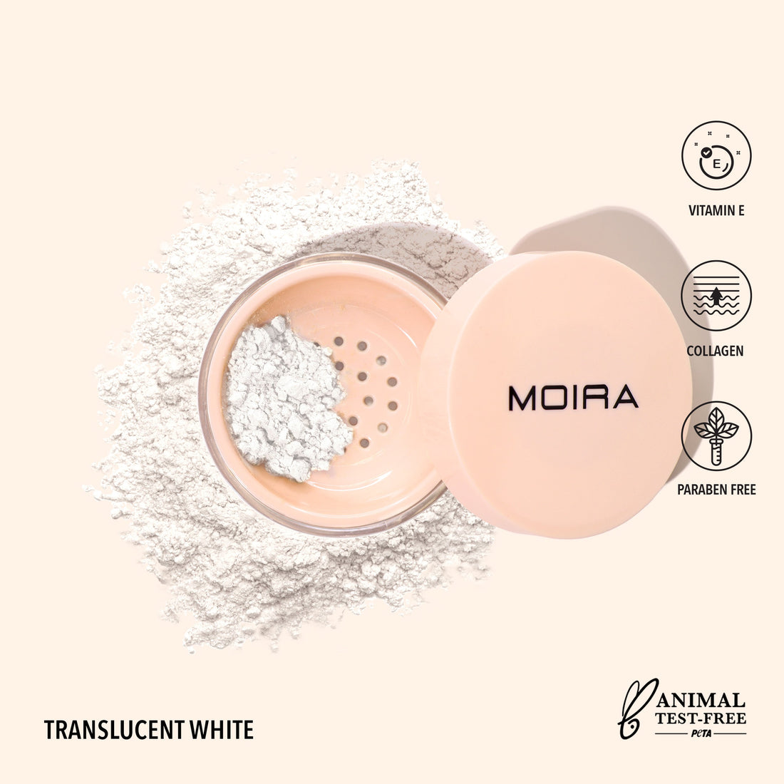 Moira Loose Setting Powder - Translucent White