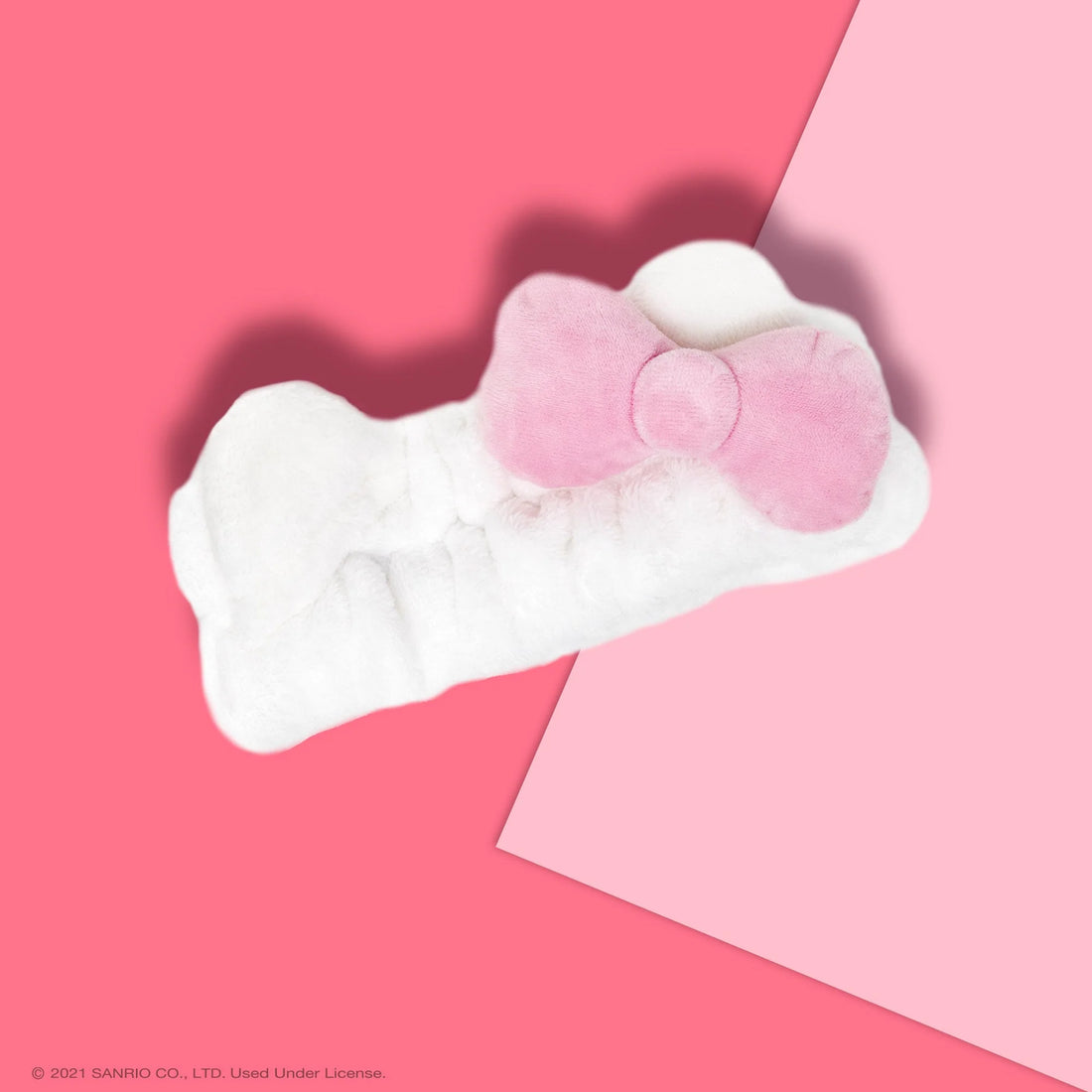 The Crème Shop Plush Spa Headband With Hello Kitty Signature Bow (Pink) Cruelty-free &amp; Vegan