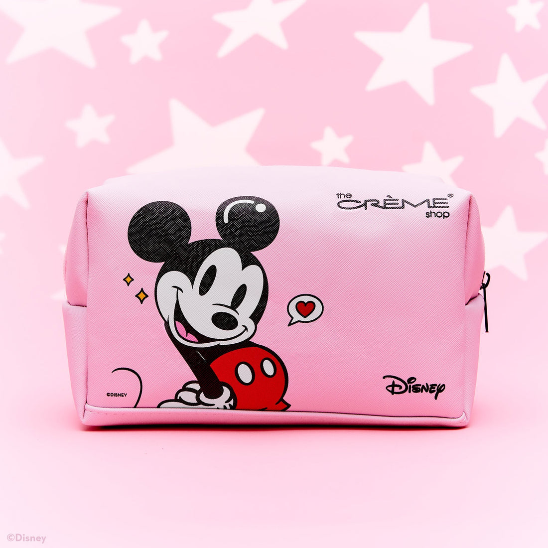 The Crème Shop x Mickey &amp; Minnie Mouse Travel Pouch (Pink)