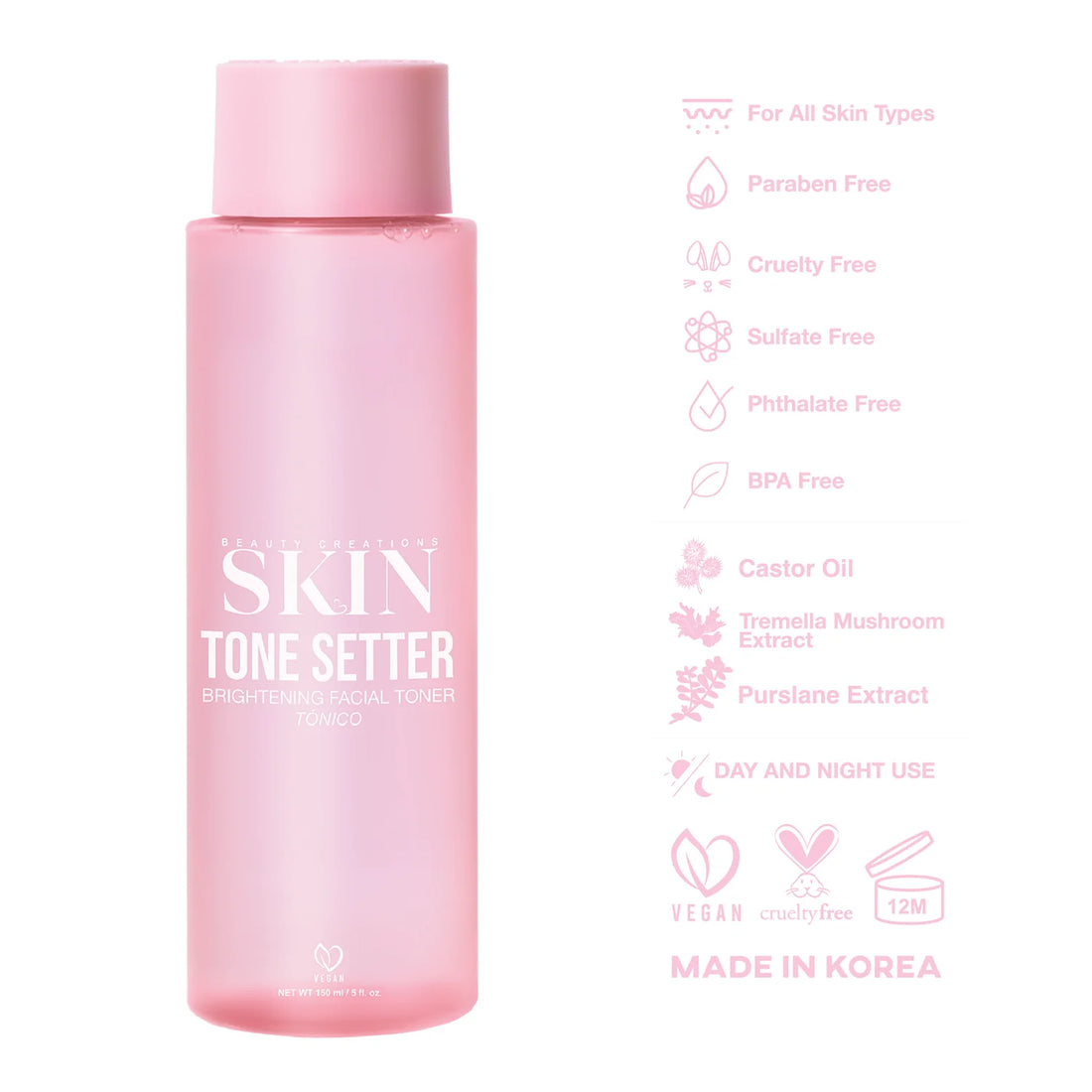 Beauty Creations Tone Setter Brightening Facial Toner