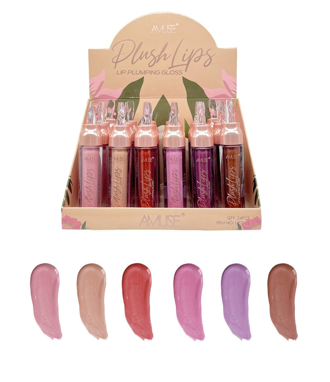 Amuse: Plush Lips Lip Plumping Gloss - 24pc display