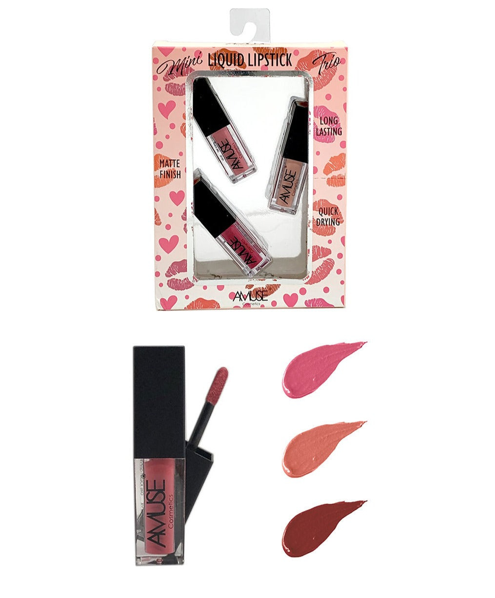 Amuse: Mini Liquid Lipstick Trio - 1pc