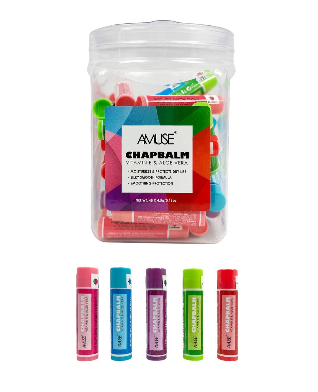 Amuse: Chap Balm - 48pc display