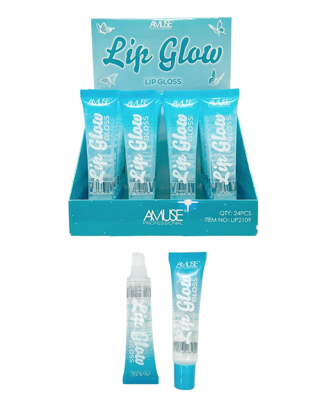 Amuse: Lip Glow Lip Gloss -24pc display