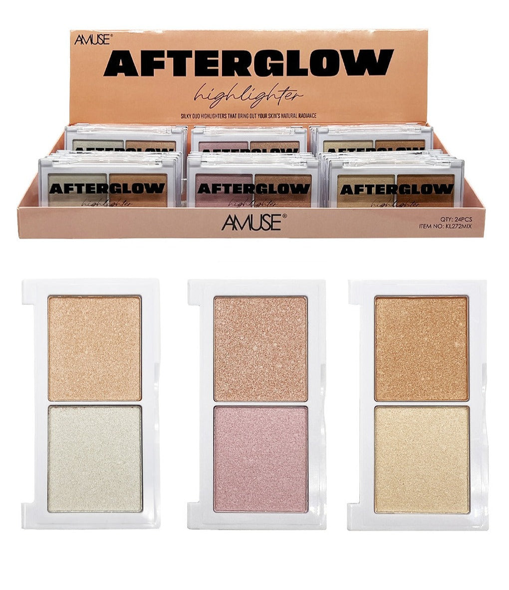 Amuse: Afterglow Silky Duo Highlighter-24pc display