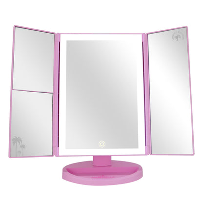 Impressions Vanity Barbie™ Trifold LED Tri-Tone Makeup Mirror with Magnification
