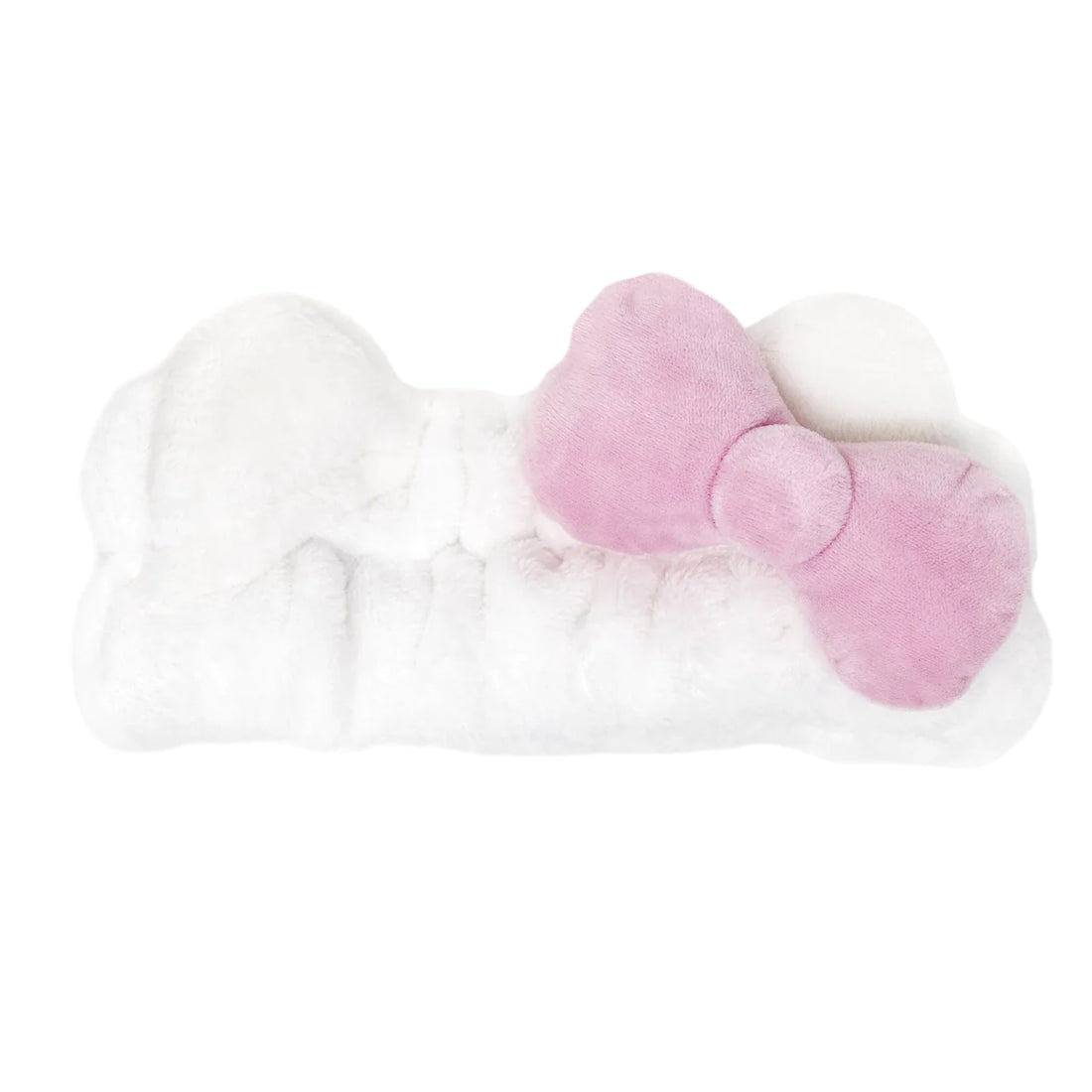 The Crème Shop Plush Spa Headband With Hello Kitty Signature Bow (Pink) Cruelty-free &amp; Vegan