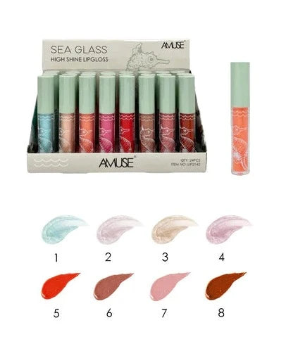 Amuse: Sea Glass High Shine Lip Gloss - 24pc display