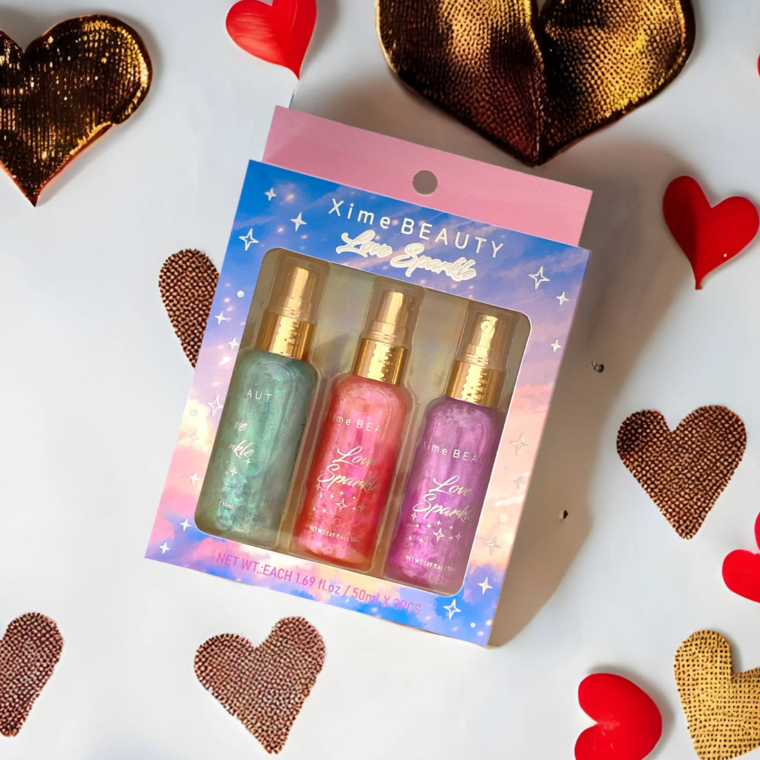 Xime Beauty Love Sparkle Body Glitter Pack of 3