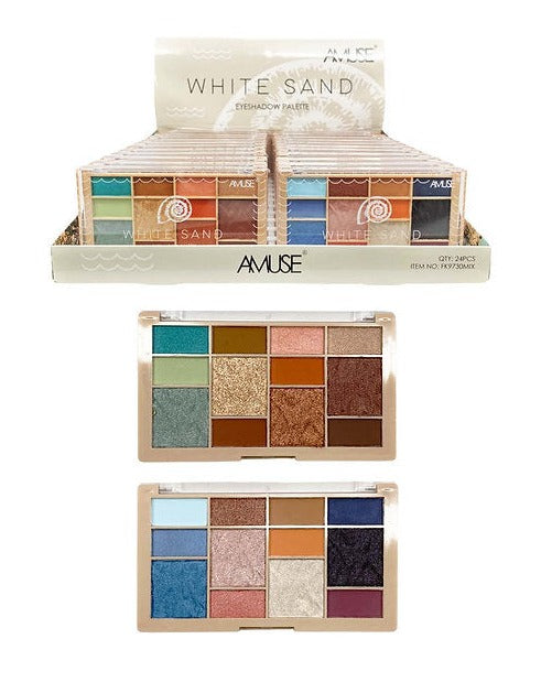 Amuse: Withe Sand Eyeshadow Palette -24pc display