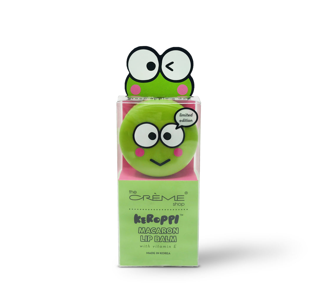 The Crème Shop x Keroppi Macaron Lip Balm - Green Apple A Day